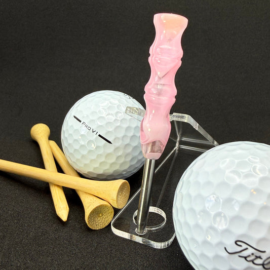 Handmade colorful titainum & acrylic golf divot repair tool for fixing pitch marks