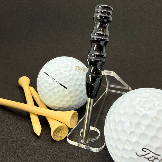 Handmade colorful titainum & acrylic golf divot repair tool for fixing pitch marks