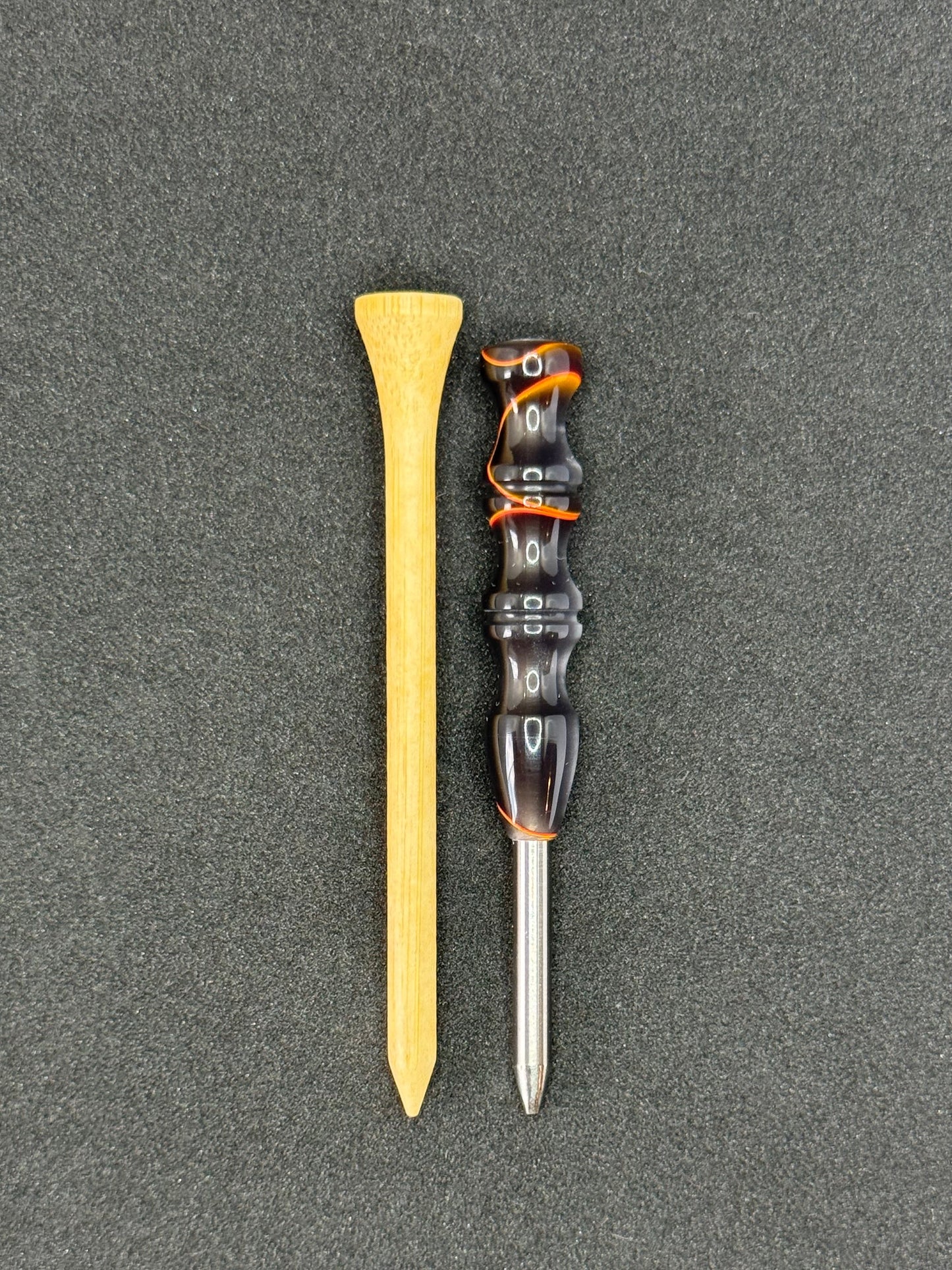 Single prong titanium divot tool - Hot Streak
