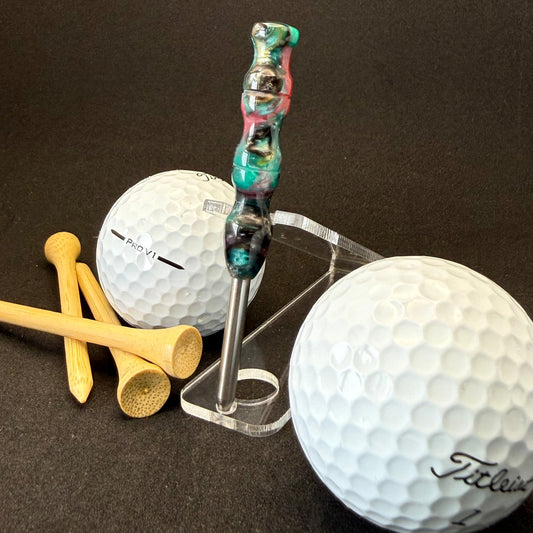 Single prong titanium divot tool - Geode