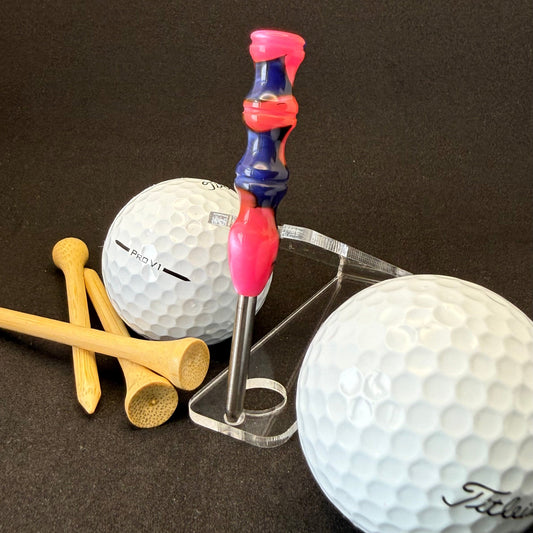 Single prong titanium divot tool - Hibiscus